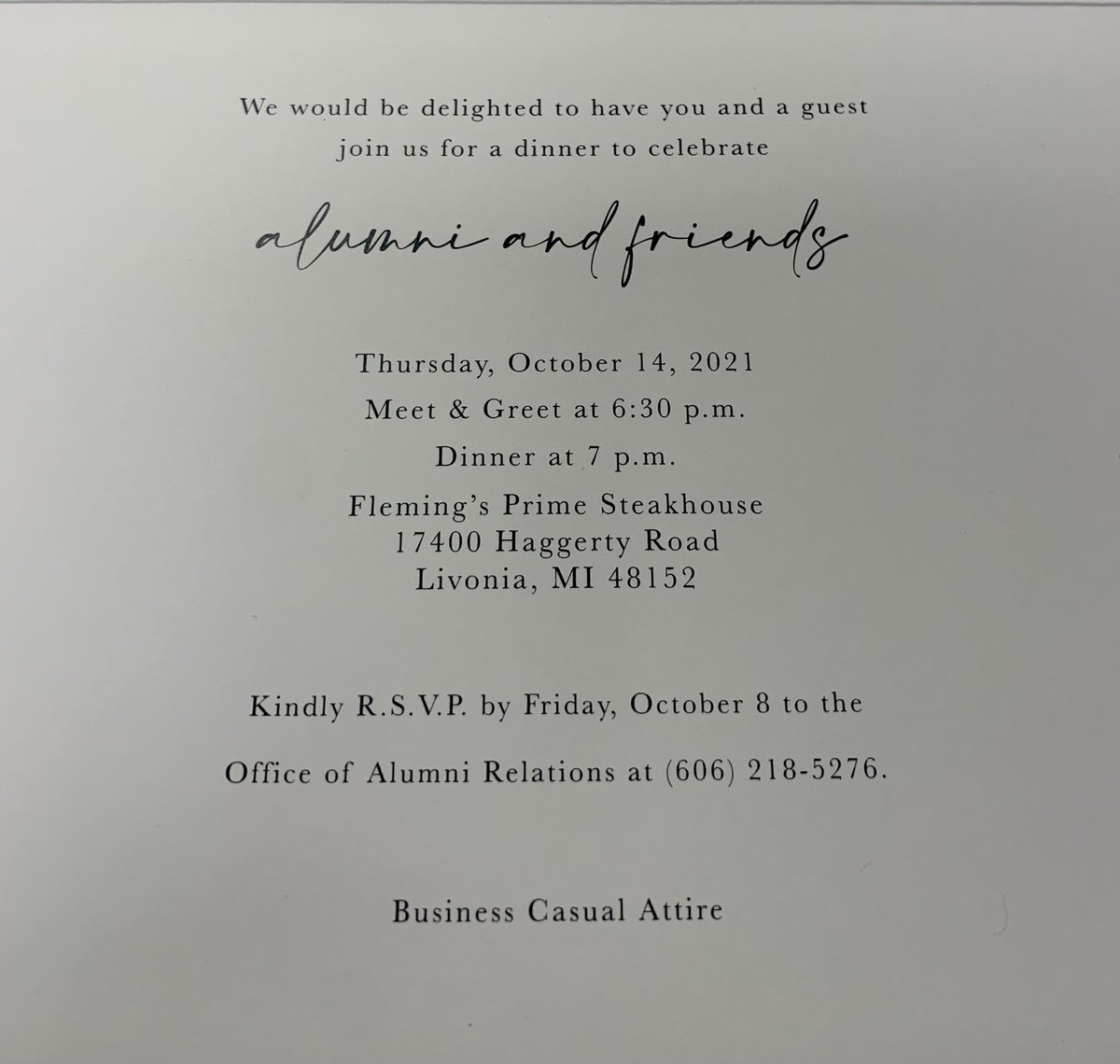 We are coming to Detroit! Please join us for a dinner to celebrate UPIKE and KYCOM alumni and friends. Thursday, October 14, 6:30pm at Fleming’s Prime Steakhouse in Livonia. RSVP to let us know you’re coming. Hope to see you there.