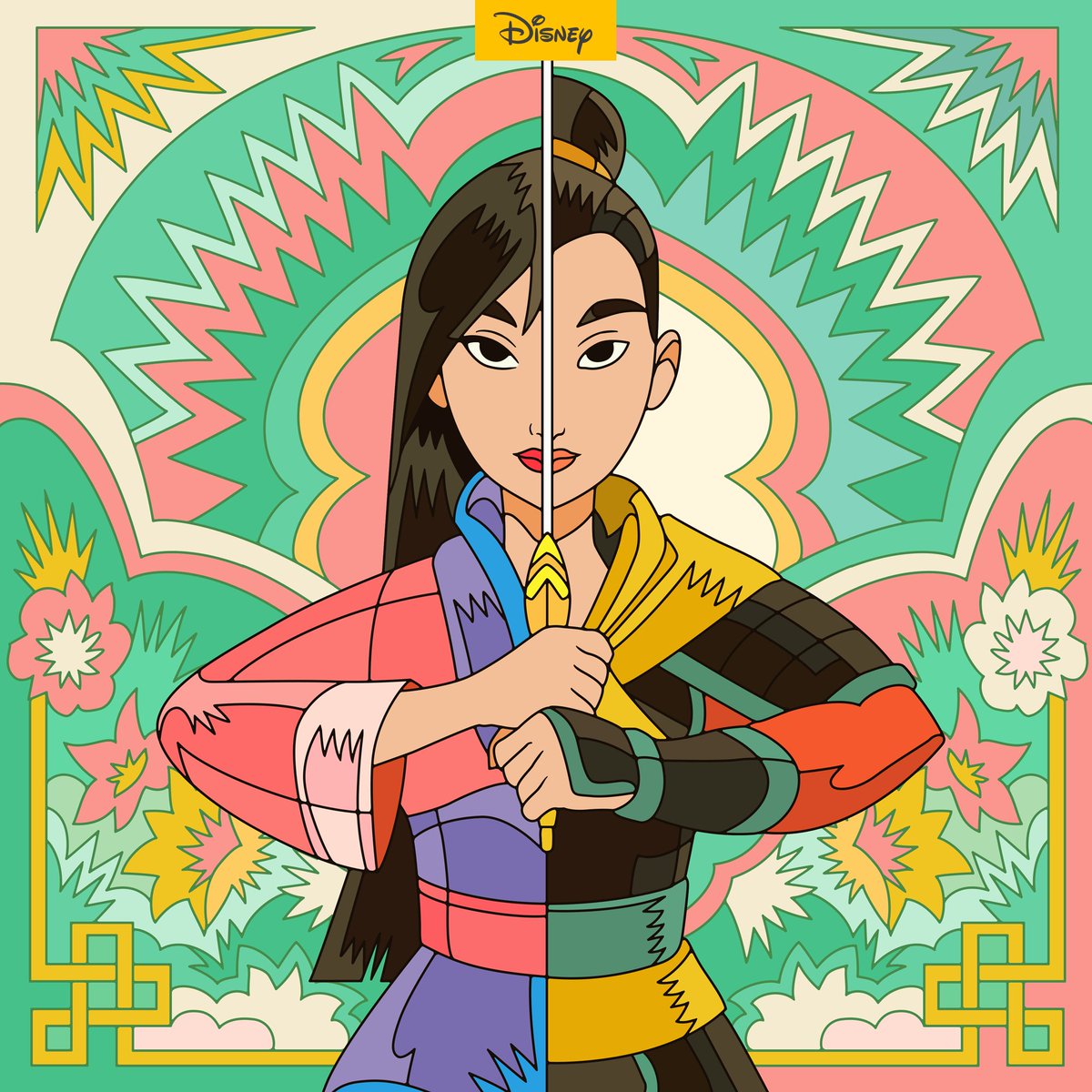 Disney's tweet image. "The flower that blooms in adversity is the most rare and beautiful of all."