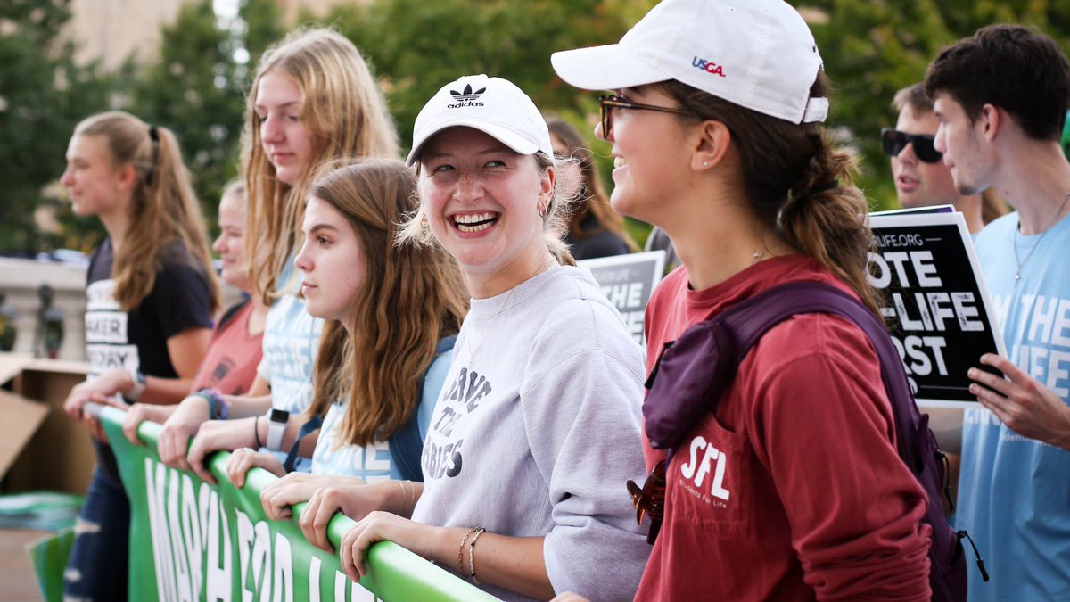 ProLifeWI's tweet photo. It was a JOYFUL day out in front of the State Capitol on Saturday for the #MarchForLifeWI. Although we mourn the reality of abortion, we are a people of hope!
Abortion will end, and the culture of death will fall because Christ is victorious. https://t.co/vAYVqCPMCe