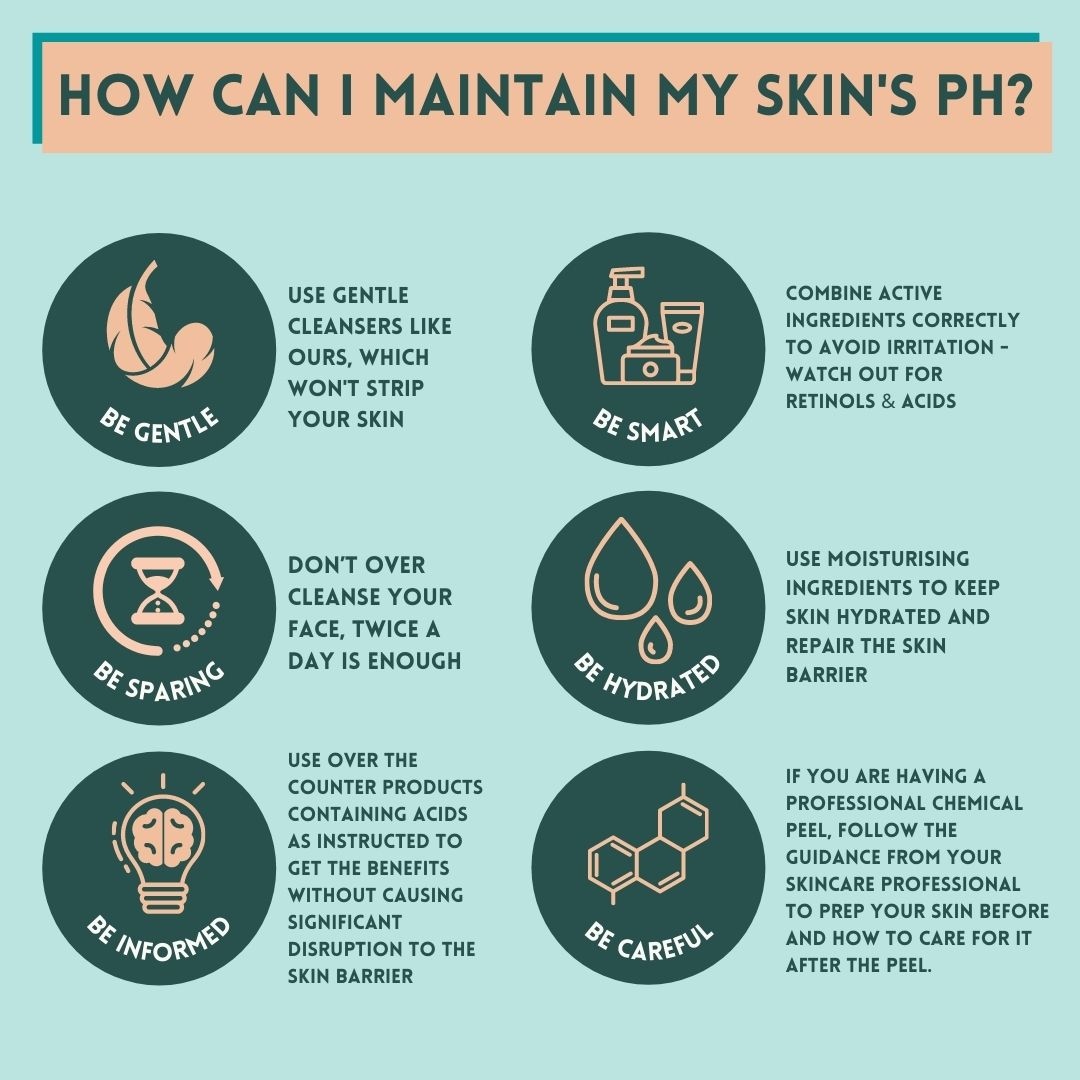 Maintaining your skins pH is more important than most people realise! Here's a few of our top tips, to help you along the way.