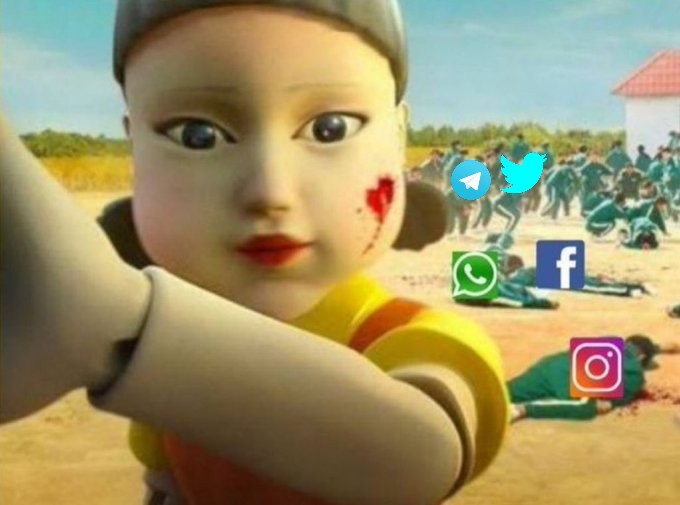 Only Twitter and Telegram made it to the 2nd game.

WhatsApp, Facebook and Instagram couldn't make it
