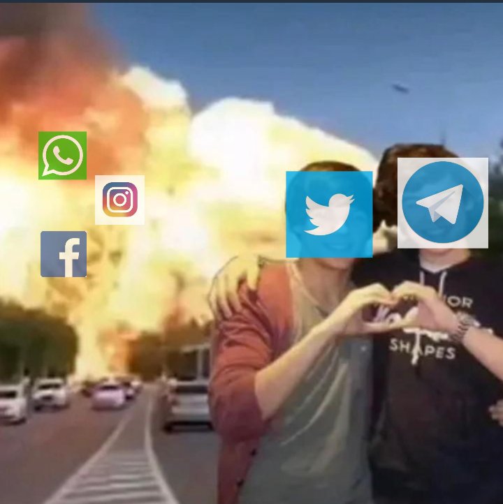 Dizem que WhatsApp, Instagram e Facebook morreu 😂🤡