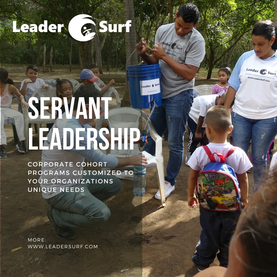 Isn't it time you invest in your employees. LeaderSurf.com will build a custom cohort leadership program for your team combining a servant leadership community project with leadership modules. Contact us to learn more #Selfless #servantleadership #leaderserve #leadership
