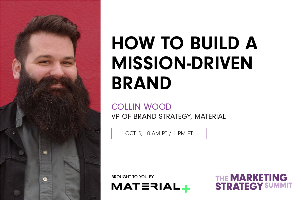 It’s no longer enough for brands to deliver quality products and services—today’s organizations must be authentically mission-driven. 🚀 

Sign up for tomorrow's session of the #MarketingStrategy Summit featuring Collin Wood + guest host <a href="/bendgaddis/">Ben Gaddis</a>: bit.ly/3AQqtX5