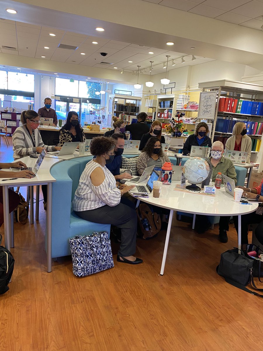 BCPS Consulting Teachers collaborating and reflecting on data to best support new teachers. Great training at the Exchangeree. #TeamBCPS <a href="/bcps_par/">BCPS PAR</a>