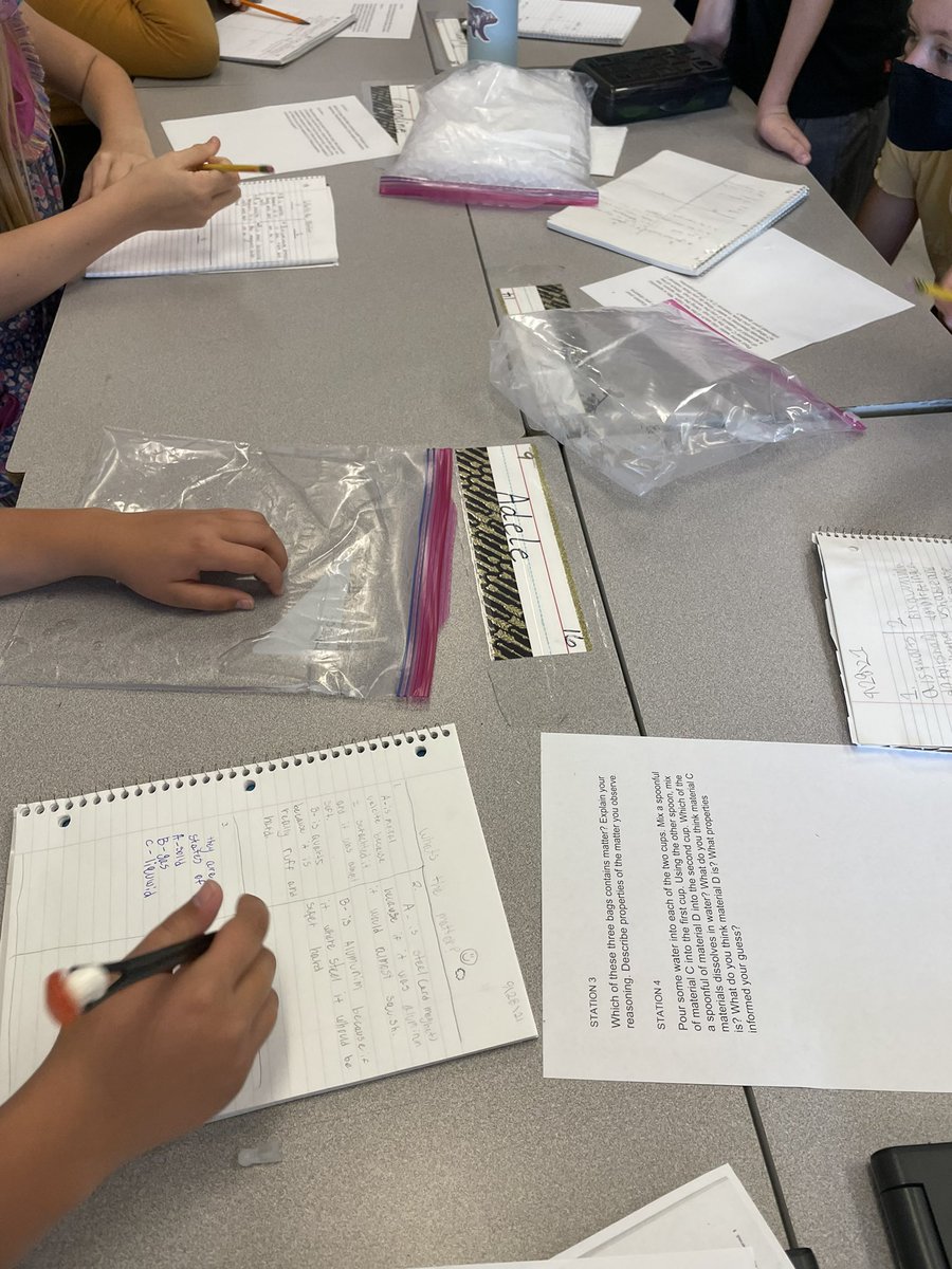 ClassPhillips1's tweet photo. Properties of Matter Stations https://t.co/h8EMIrcWcm