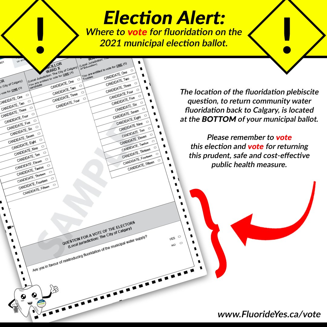 kenthehr's tweet photo. I hear some Calgarians are having a hard time finding where the fluoridation ballot is.

Well, it's right at the bottom of the municipal ballot.

RT to pass it on.

#yycvote #yyccc #yycfluoride https://t.co/0wF8p4kL4f