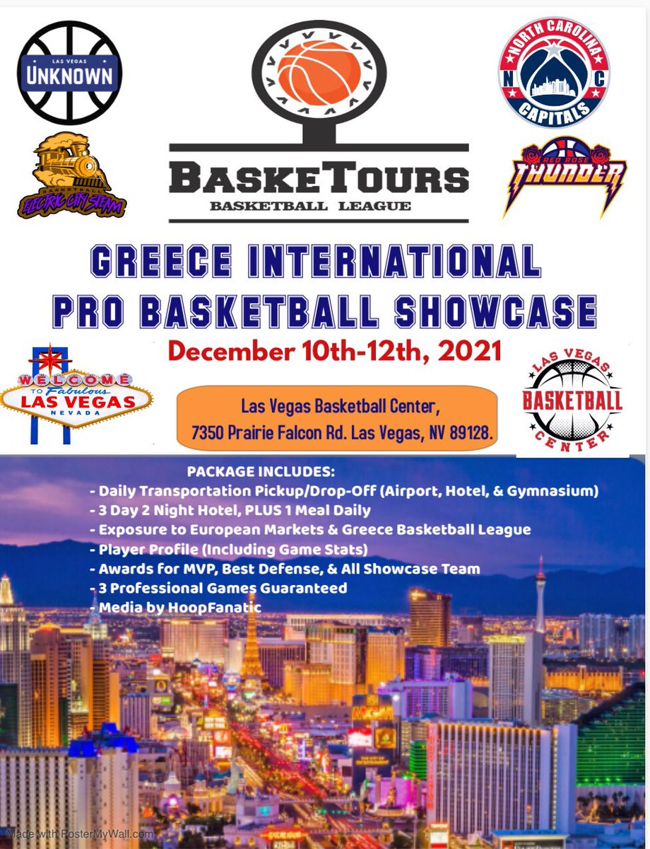 📍Vegas
🗓 December 10-12, 2021
🏀 Pro Basketball Showcase
@LVUnknown <a href="/basketours/">Basketours</a>
