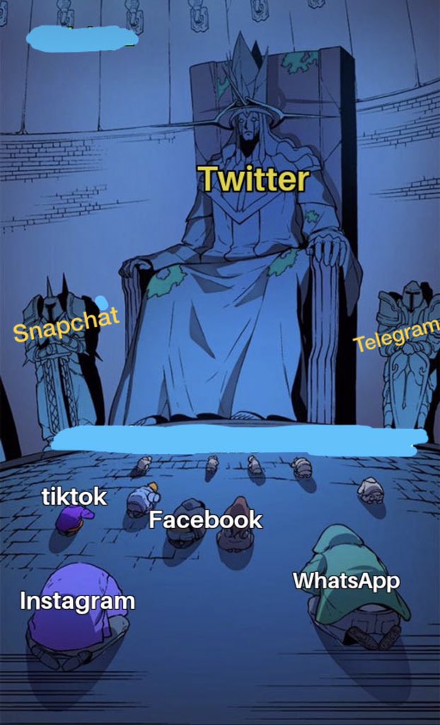 AtharKh89745905's tweet photo. Facebook , Player Instagram ,
Player Whatsapp are  Eliminated 
Only Twitter, &amp; Telegram made it to the next round 😹
Game 3 starts soon...😂
#whatsappdown #facebookdown
#instagramdown
#WhatsApp #Serverless #serverdown
#Telegram https://t.co/xbsufeJxWx