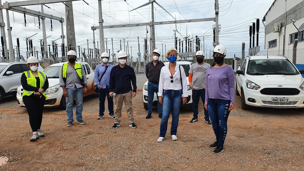 GtecEula's tweet photo. Os alunos do MBA no nível de gestão de Tecnologia e Inovação internacional USP-IPT-Eula Gtec visitaram no dia 28/09/21 Complexo Eólico de Gameleiras, em Touros/ RN com apoio do Parceiro UFRN #eulagtec #erasmusplus #mbauspipt https://t.co/AR4ETkTVu3