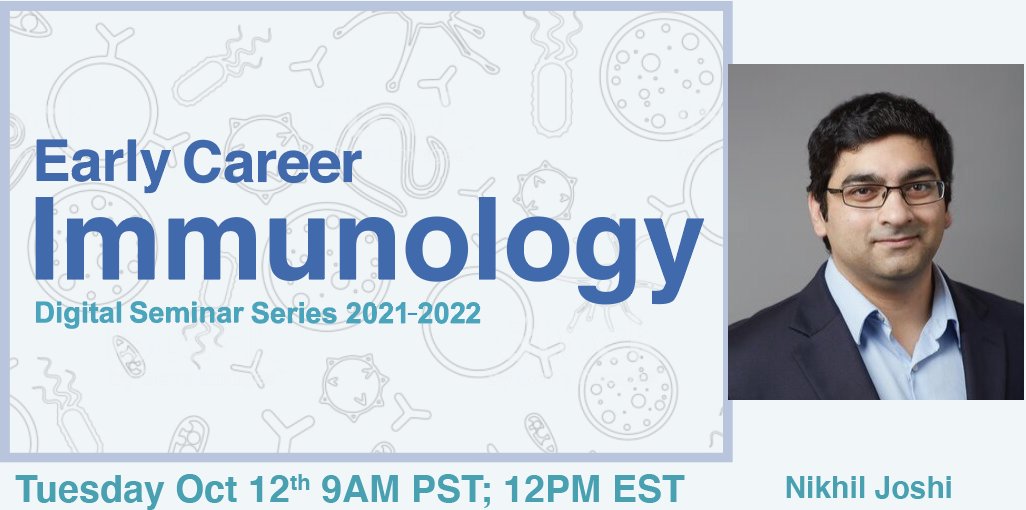 Join us live next Tuesday 9am PT/12pm ET! 

Nikhil Joshi will present: "Blurring the line between T cell immunity and tolerance"

youtube.com/watch?v=GDwG0h…