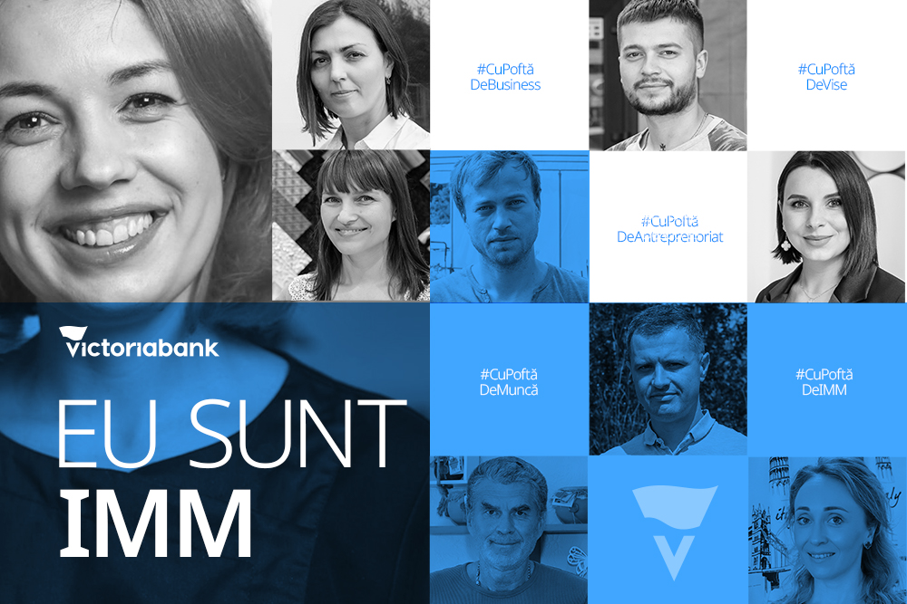 VictoriabankMD's tweet photo. #EuSuntIMM este campania prin care continuăm să susținem afacerile mici din Moldova. E despre istorii ce inspiră și oameni care caută soluții cu mult curaj și determinare. https://t.co/fUALzXqoci https://t.co/IzUlVbt7Wf