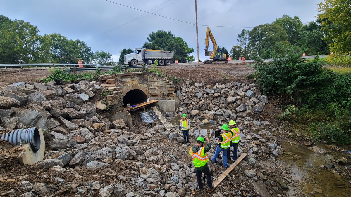 mbruning81's tweet photo. This culvert under State Route 335 in the village of Omega in Pike County has been here since the 1800s. We're preserving it to ensure it remains functional for decades to come. #LoopOnLocation https://t.co/duDTAASXdq