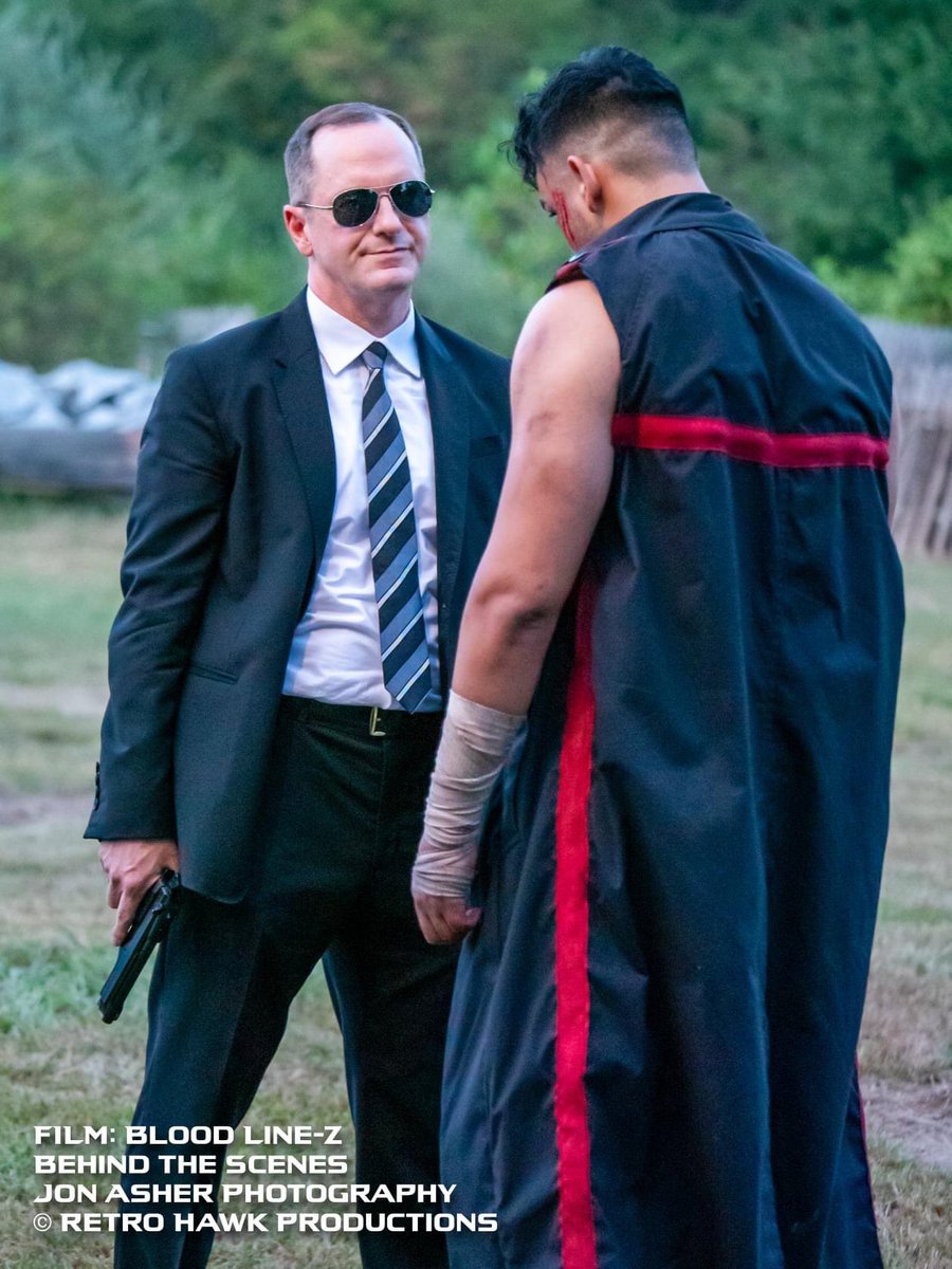 Retro_Hawk's tweet photo. Is that Agent Coulson!? I don't know about you guys, but I just did a double take! A great behind the scenes photo from the set of our film, Blood Line-Z!  

Jonathan Asher Photography. https://t.co/rwgmQsVFBJ