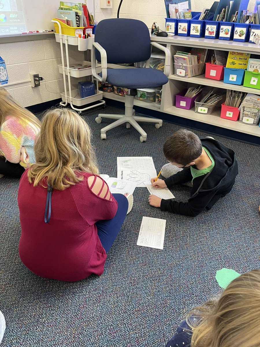 Working with our writing partners and giving each other a glow and a grow to help add details to our stories.