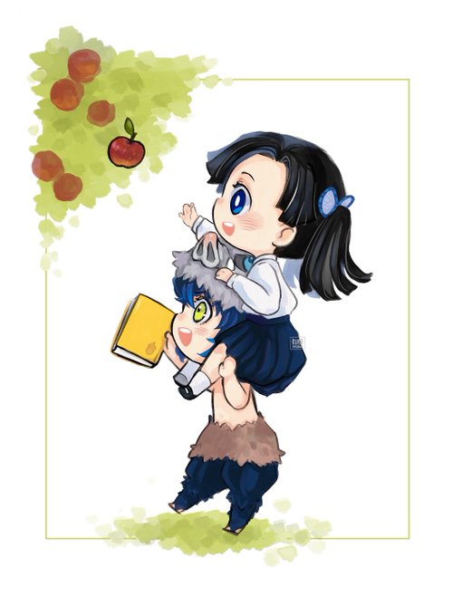 RukaetceteraさんがTwitterに投稿した神崎アオイ(鬼滅の刃)のイラスト。
