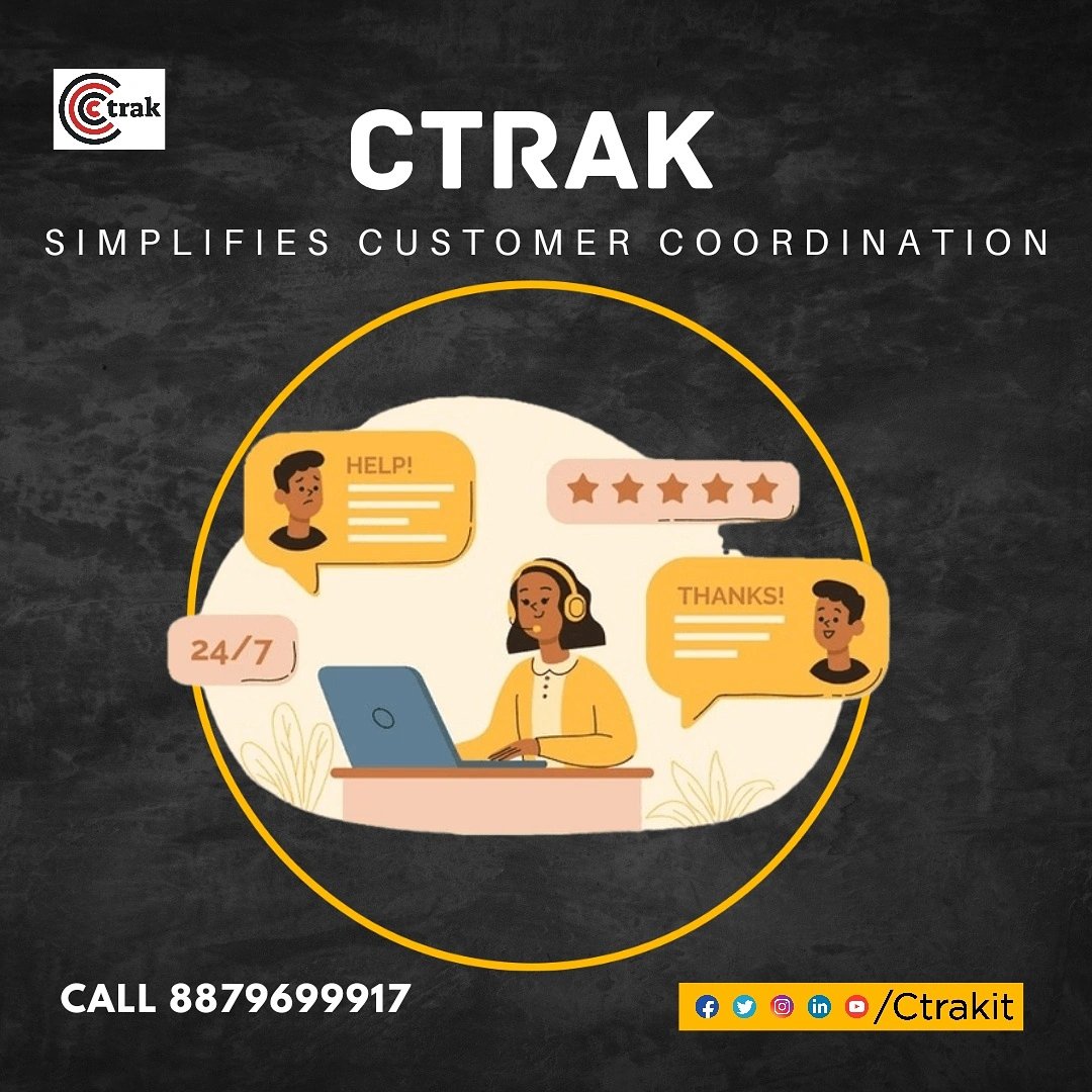 ctrakit_'s tweet photo. Using #CTrak, you can better coordinate customer service! 

Call us at 8879699917. 
Request for Demo 👇
https://t.co/D7bxYB4P8o
Support@trackitsolutions.in
https://t.co/eOIb5tSMb3

#logistics #logisticsexpert #smallbusiness #customdevelopment #customercare #customerservice https://t.co/oIBuIRaBID