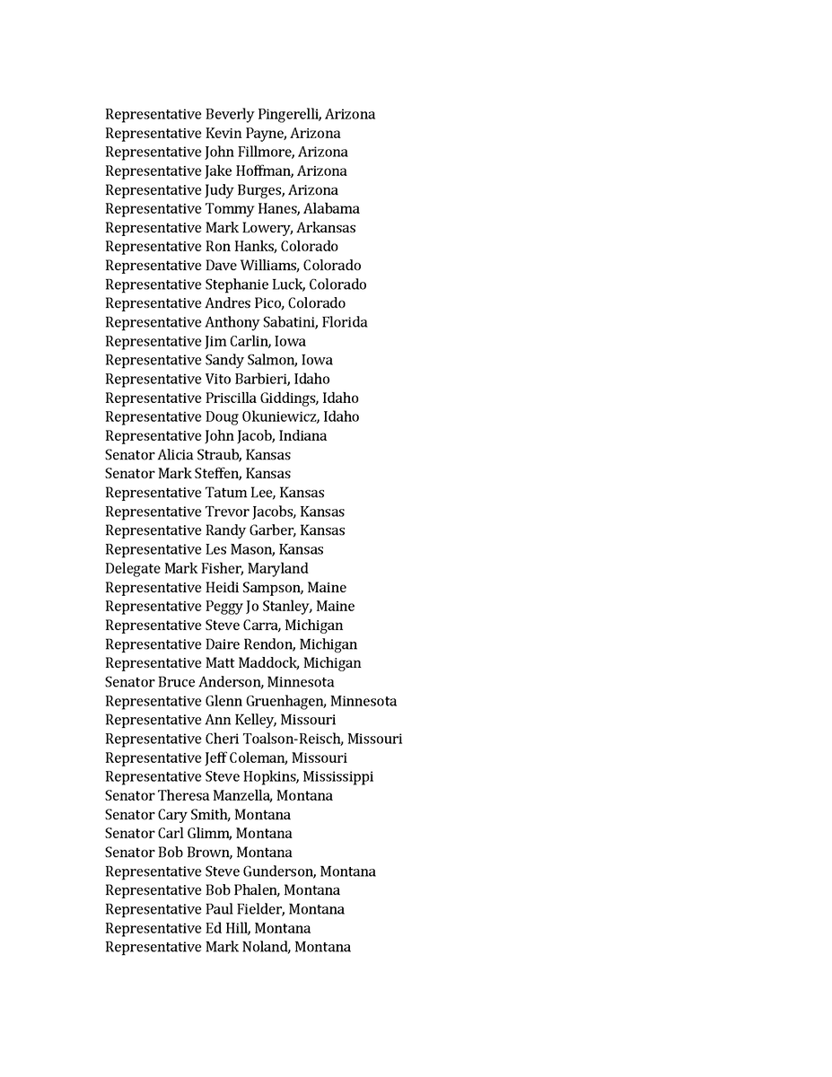 WendyRogersAZ's tweet image. 92 Legislators from Multiple States Write a Letter to the American People Calling for a 50-State Audit, Decertification Where Appropriate, and Possible Convening of the US House of Representatives