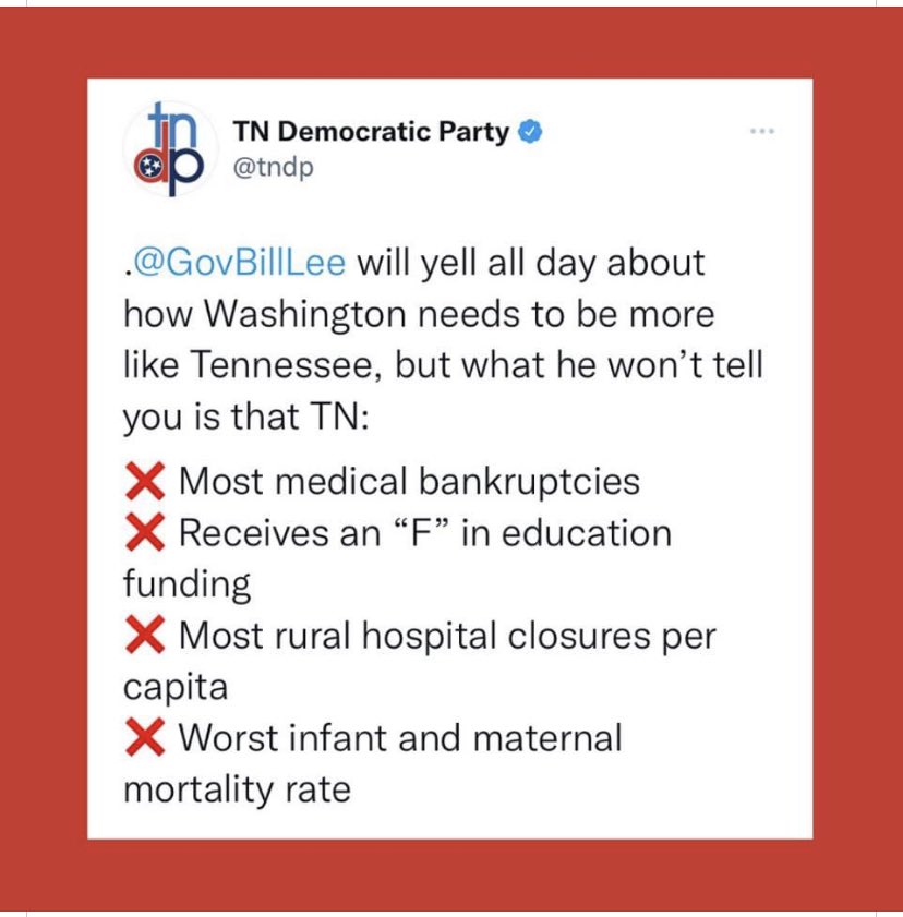 VoteSusanSneed's tweet photo. @GovBillLee is bass-ackward as usual.  ☎️ them out,  🏃🏼‍♀️them out, 🗳 vote them out! https://t.co/VlR1TLuCHE