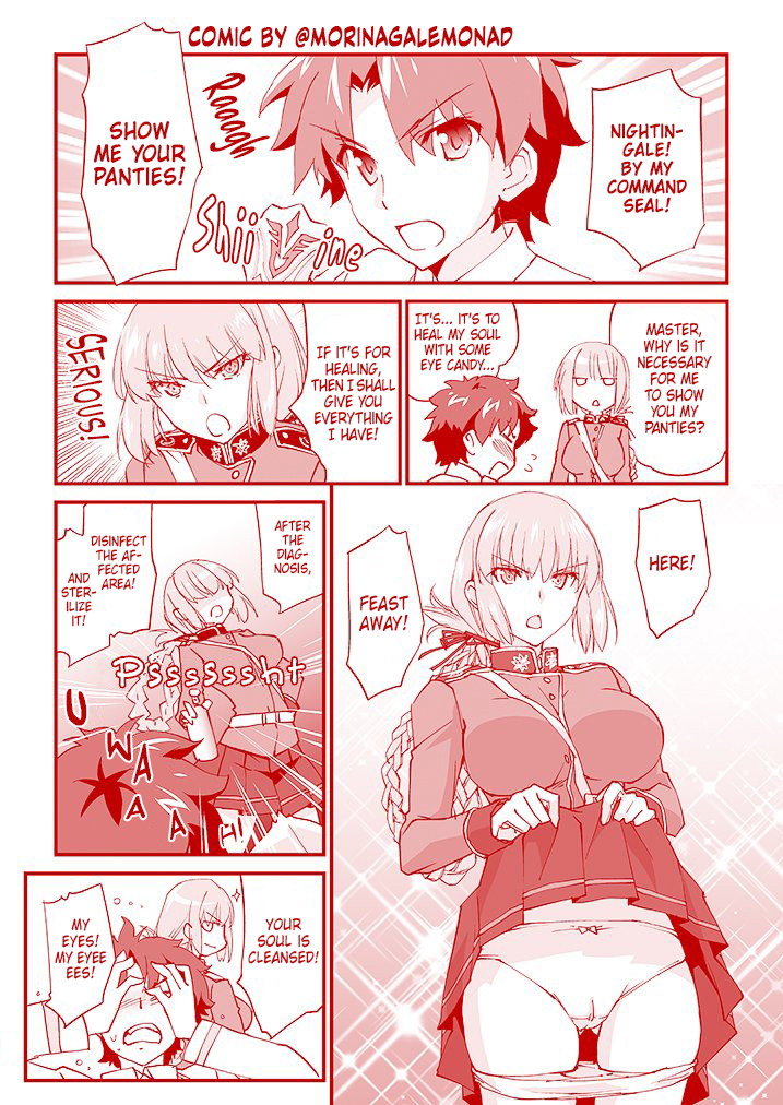 r/grandorder on X: Nightingale, Show Me Your Panties! [morinagalemonad]  #FGO   / X