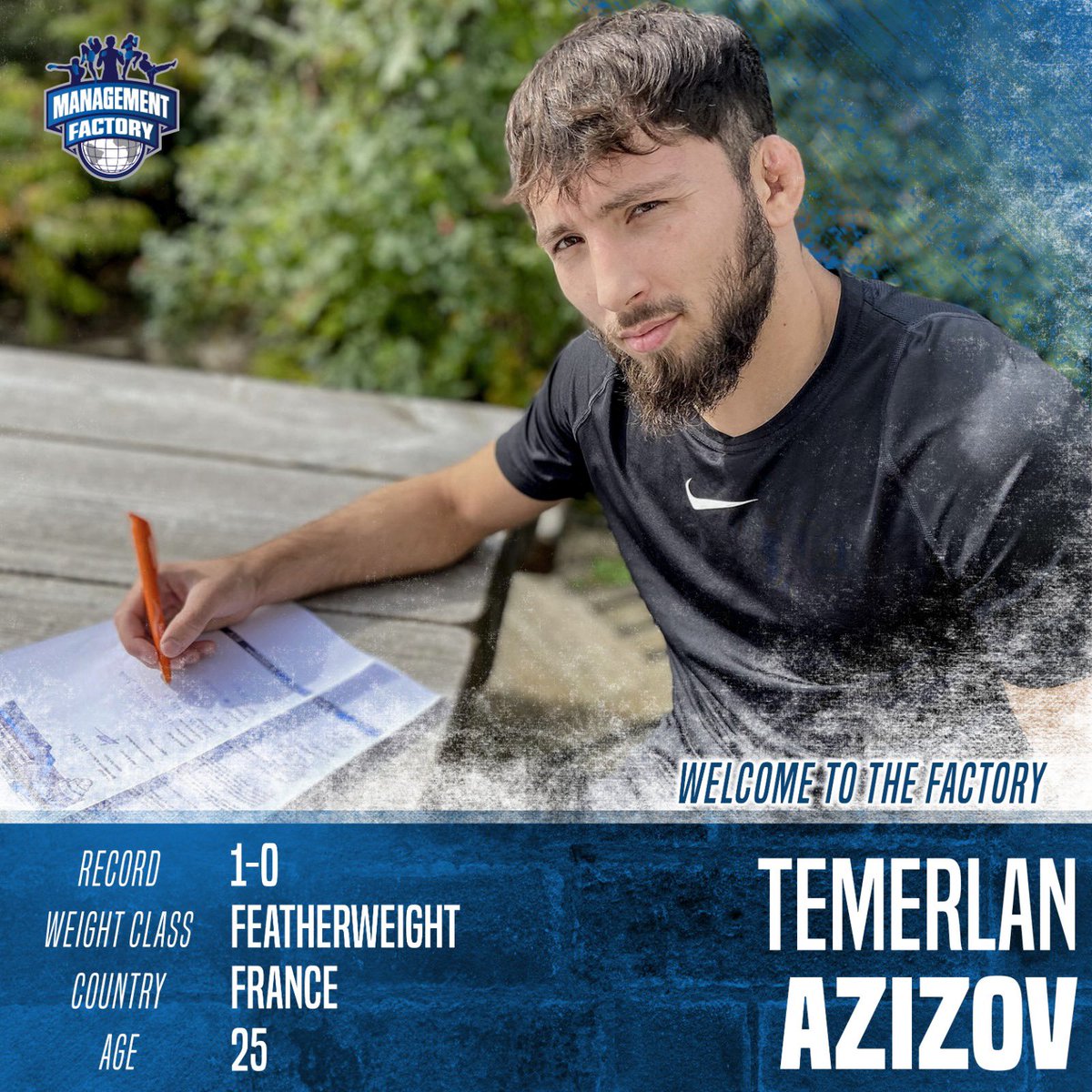 mgmtfactory's tweet photo. 🚨 BREAKING NEWS 🚨
Temerlan Azizov fait confiance au Management Factory pour gérer la suite de sa carrière professionnelle en MMA. 🤝🔥
C’est désormais au @mmafactory_fr 🏭 qu’il s’entraînera pour la préparation de ses combats futurs. 🦾
#WelcomeToTheFactory https://t.co/W2B5EQrzQF