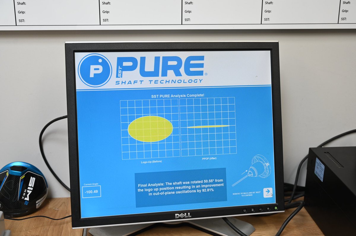 sggt_uk's tweet photo. At #SGGT we want to bring you the best, most consistent product we can! This is where @SSTPURE steps up to the plate! Puring analyses a shaft of any type for the most neutral bend plane, providing the most consistent shaft possible!
#golf #sstpure #puring #consistent #peaceofmind https://t.co/3CJq5oRwlF