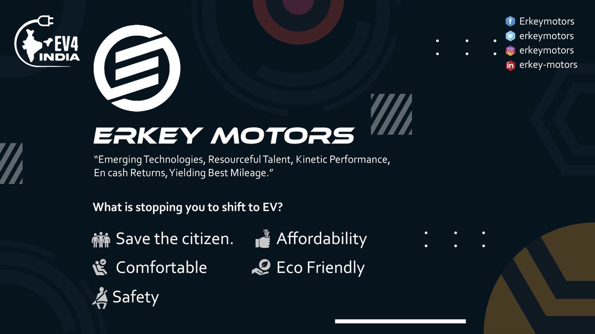 ErkeyMotors's tweet photo. Welcome to ERKEY Motors, Revolutionizing the two wheeler market by bringing a new touch of innovation.
Introducing its first set of EV bikes
#erkey #erkeymotors #makeininda #ebike #ebikes #bike #electricbikes #electricscooter #electricvehicle #electric #bikelife #ecofriendly https://t.co/PPGnDctTfF