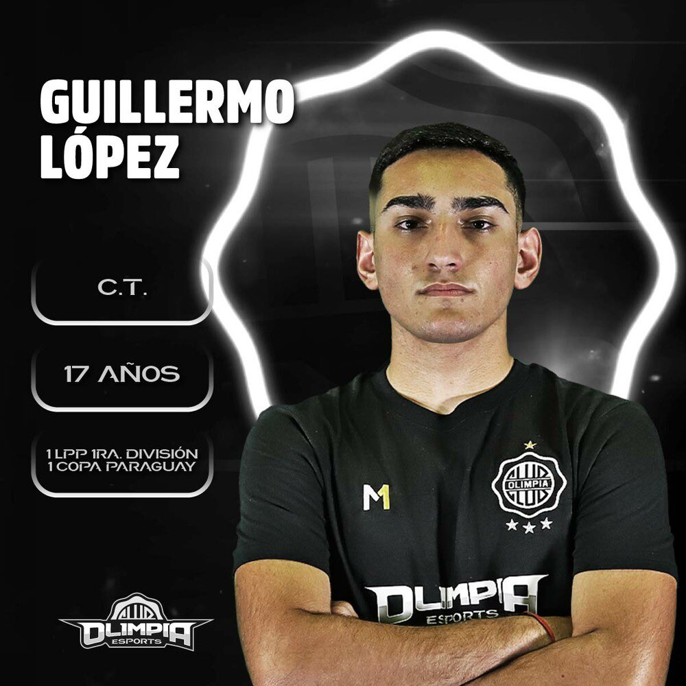 𝗣𝗥𝗘𝗦𝗘𝗡𝗧𝗔𝗠𝗢𝗦 a Guillermo López como 𝘾𝙪𝙚𝙧𝙥𝙤 𝙏𝙚𝙘𝙣𝙞𝙘𝙤 del plantel de #OlimpiaEsports. 🆙

𝐵𝑢𝑠𝑐𝑎𝑟 𝑞𝑢𝑒 𝑙𝑜𝑠 𝑗𝑢𝑔𝑎𝑑𝑜𝑟𝑒𝑠 𝑡𝑒𝑛𝑔𝑎𝑛 𝑡𝑒𝑚𝑝𝑒𝑟𝑎𝑚𝑒𝑛𝑡𝑜 𝑦 𝑎𝑐𝑡𝑖𝑡𝑢𝑑.💥

¡Vamos por todo, equipo! 🎮⚽️