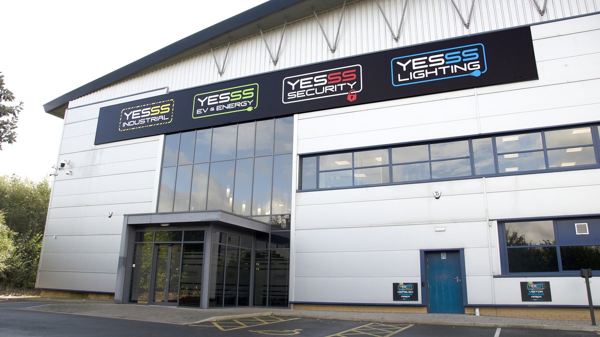 To show our full range of sector support services including #EV, #Industrial, #Security and #Lighting, we've had new signage installed at our Head Office in Normanton. This new look, will shortly start appearing throughout our network, on anything from branch signage to the vans!