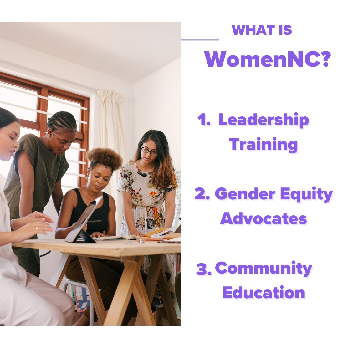 WomenNC's tweet photo. THIS is WomenNC! ๐ ๐
1. Our signature Leadership Training Program
2. We are advocates for gender equity
3. We provide community education in hopes to eliminate any and all forms of discrimination
#WomenNC #LeadershipTrainingProgram #WNCScholars #genderadvocates #equity https://t.co/ws6rprnytl