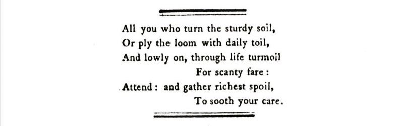 Reminiscent of a lot of Harvest hymns, so little surprise this verse was written by a clergyman. #AutumnVerses #PatrickBronte #Bronte