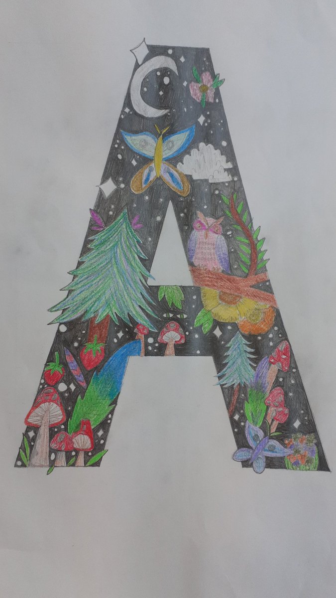 Year 7 have been learning about illustrative typography. This stunning piece of homework has WOWed the whole department. Well done Ava, above and beyond achievement points have been awarded.
