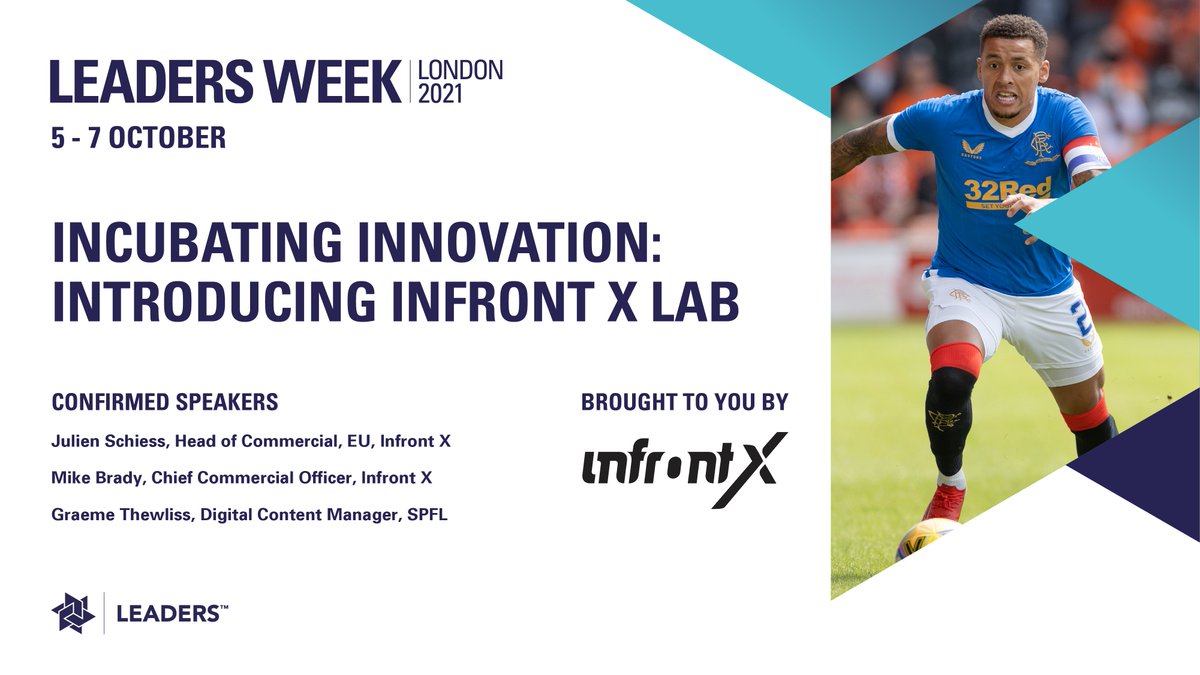 LeadersBiz's tweet photo. Innovation, at your service. 

Hear from @InfrontX's Julien Schiess &amp; Mike Brady on how they worked with Graeme Thewliss and the @spfl team to fuel growth and create extraordinary experiences for fans. 

#LeadersWeek https://t.co/b5Azo6Mwhb