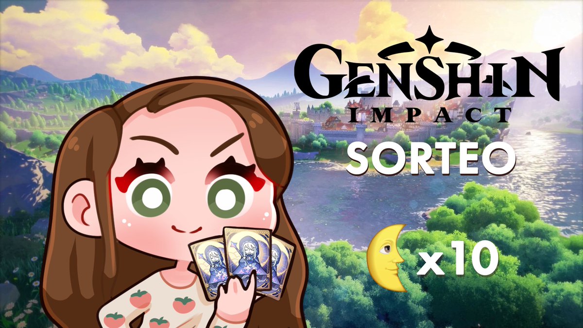 GegiPium's tweet photo. ✨¡Tenemos sorteo! ✨
Como agradecimiento por llegar a 8k personitas en Twitch y es de #GenshinImpact

🌜10 bendiciones 
🏅10 ganadores 

➡️ hacer RT
➡️ seguir a @GegiPium 
➡️ seguirme en Twitch https://t.co/72BTl5GhvC

¡Muchísimo éxito!
🗓️ culmina el lunes 18 de Octubre https://t.co/kr3KVfS4uG