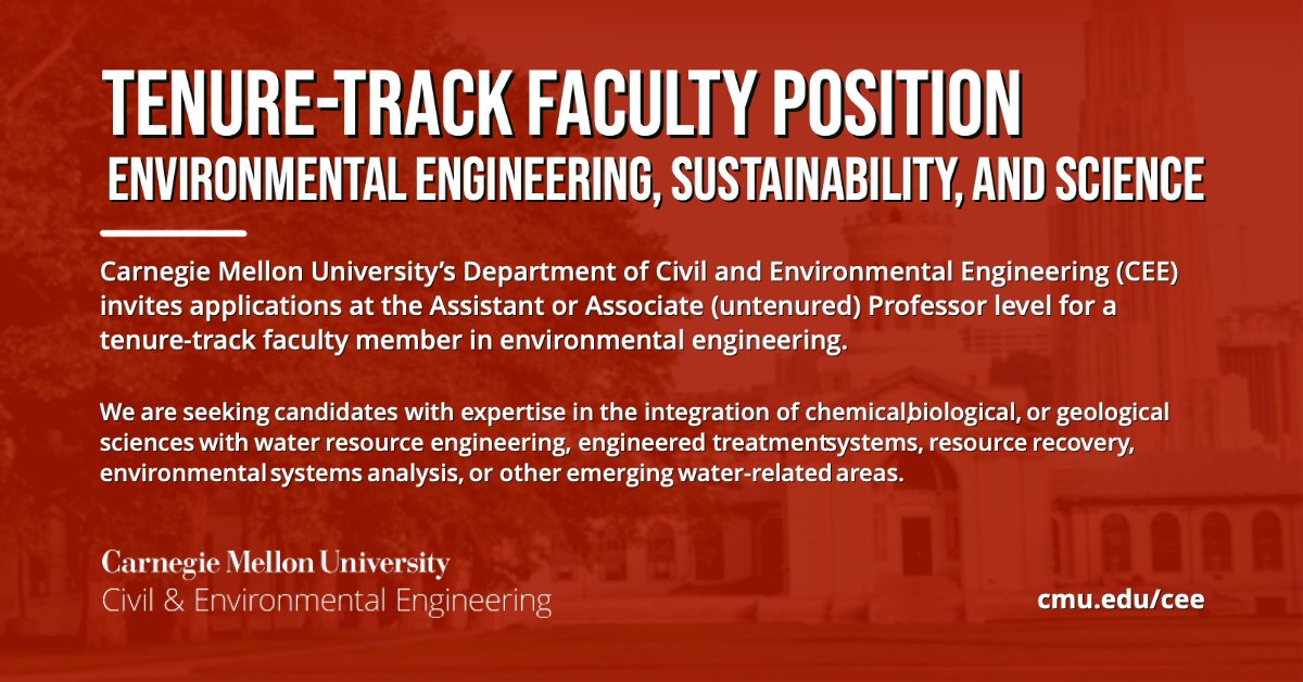 Find out about how to join us at CMU! ow.ly/PAUf50GlpGD 
#Facultysearch #Facultyjob #academictwitter