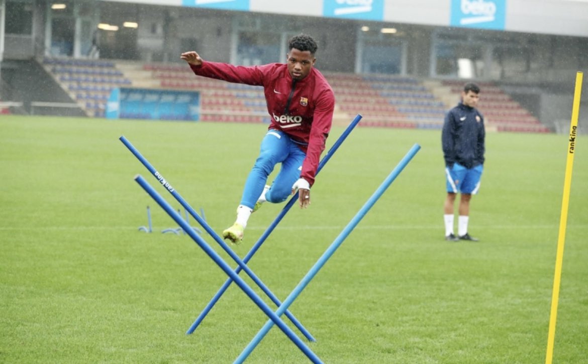 AnsuNewz's tweet photo. 📸 - Ansu Fati in training today https://t.co/RQB2FmZfB0
