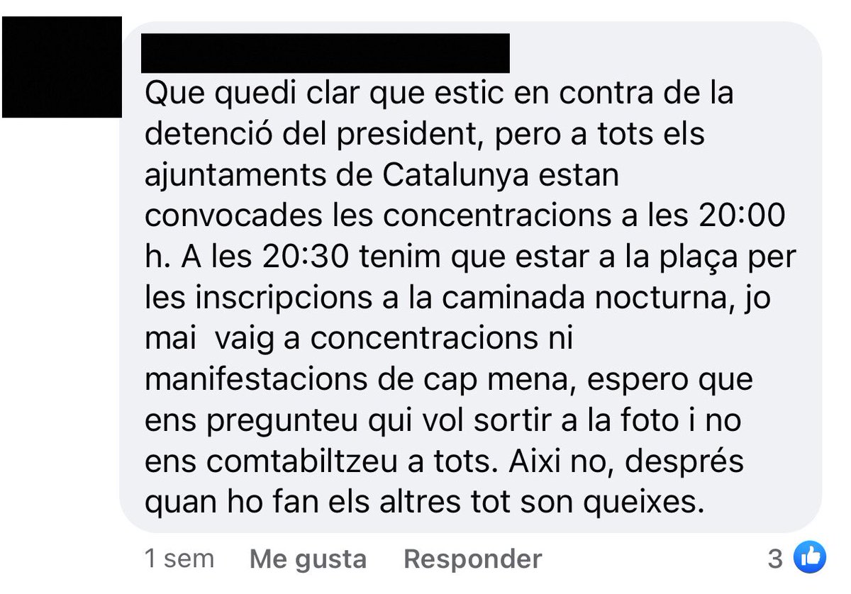 Cs_Girona's tweet photo. El alcalde de #SantJuliàdeRamis convierte, in extremis, la tradicional “Marcha Nocturna” de la Fiesta Mayor en un acto homenaje a Puigdemont ante la indignación de los vecinos

🃏Artimañas propias de trileros que necesitan seguir viviendo del procés

@sjramis 
@MarcPuigtio https://t.co/sj4U5hMFSE