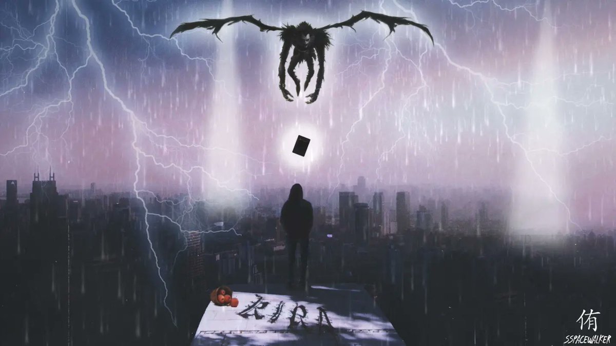 Sspacewalker_'s tweet photo. "When You Die, I'll Be The One Writing Your Name In My Death Note." - Ryuk
•
New Edit, this time from Death Note🥰
•
#anime #otaku #deathnote #kira #ryuk #empireoffuture https://t.co/H2aWYWxfak