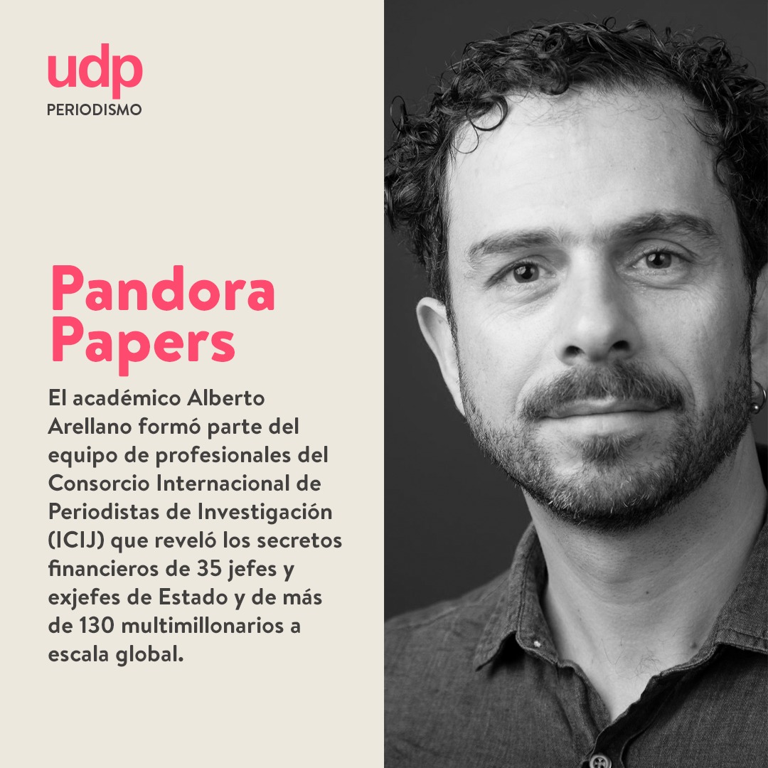PeriodismoUDP's tweet photo. #PandoraPapers | Queremos destacar el trabajo realizado para el Consorcio Internacional de Periodistas de Investigación (@ICIJorg) por @Skoknic de @robotlabot y @aarellanoj de @ciper, quien además es académico de nuestra escuela. https://t.co/mIXCaj0nYI