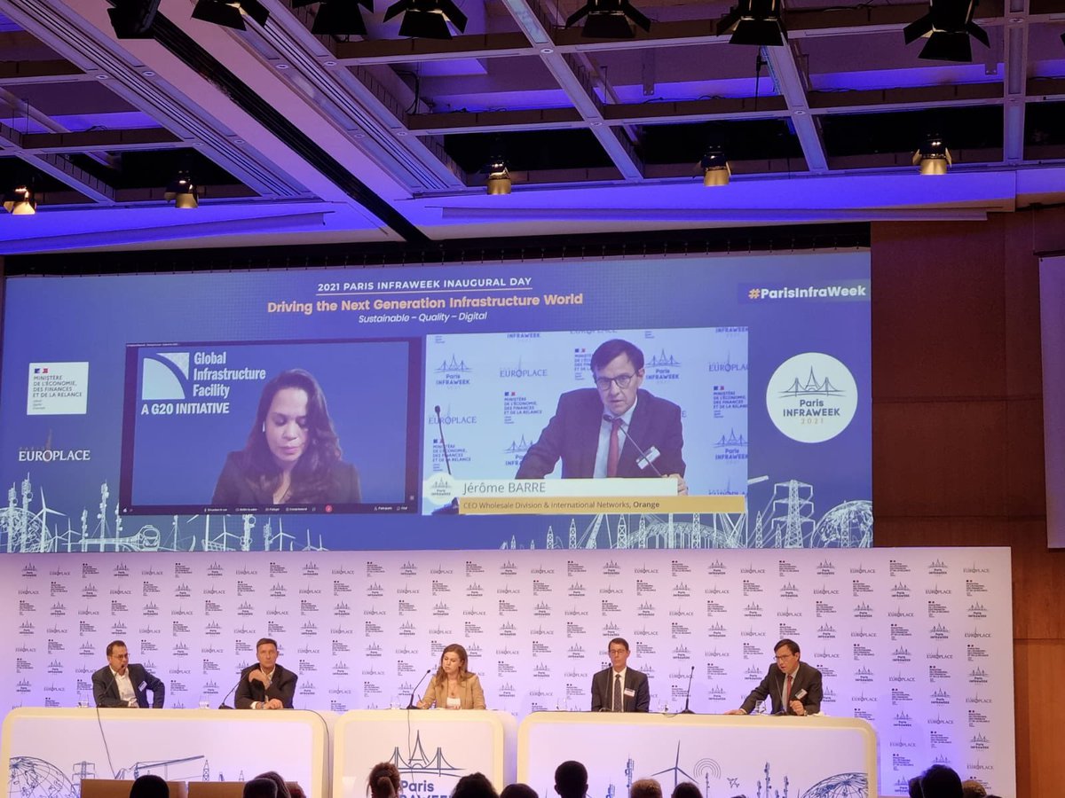 Barre_Jerome's tweet photo. Happy to have discussed at #ParisInfraWeek how to build new kind of partnerships with private &amp; public funds to close the gap in infrastructure : A lot of opportunities are there if we manage to build sustainable infrastructures projects! https://t.co/mIzyMQzMHw