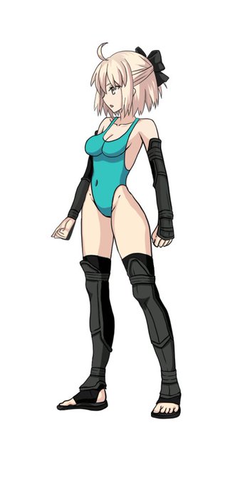 akaさんリスペクト〜_(:3」z)_
こちらもFGOバトルグラ風ハイグレな沖田さんです。有名な"問おう"なポーズにしてみました! 