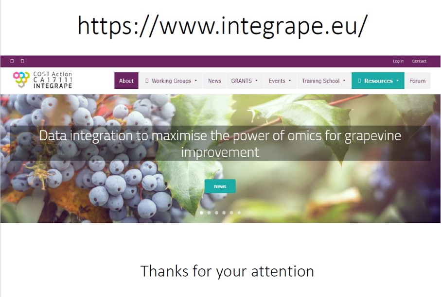 polyphenologist's tweet image. Day 1: #metabopen2021 training school. @StefaniaSavoi  guided us to the #integrape cost action webpage.  
@I17111