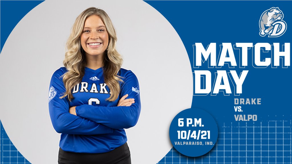 DrakeVolleyball's tweet photo. Bulldogs are in Indiana to take on Valpo! 

🆚 Valpo
📺 ESPN+
🖥 https://t.co/1P2kkMwYMH
📊 https://t.co/BPbgpFGMUj
MORE ➡️ https://t.co/QZp1ELUev2 https://t.co/jpSSATn9XR