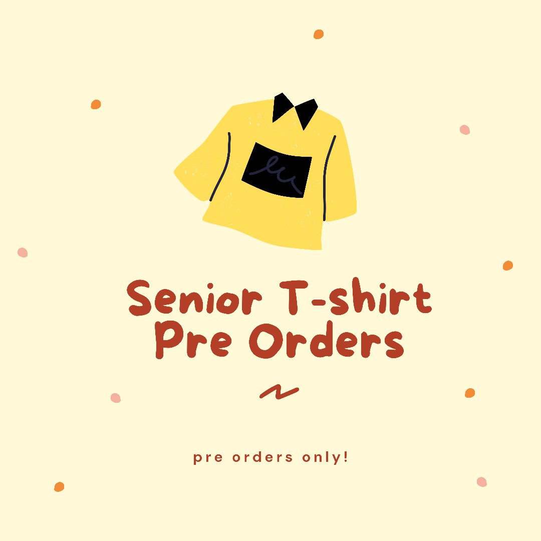 seniors!! tshirt orders are now open!!

you can purchase you tshirt on the kellerisd web store!!

senior activity cards include a short sleeve shirt!

there is a long sleeve option!!

tshirts will be presale only!! no physical sales!!

sales end October 15!!!