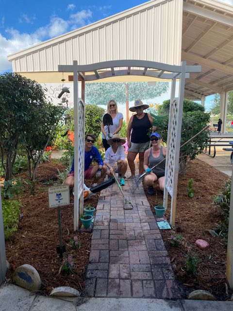 We are so grateful for our <a href="/SouthOlivePTO/">South Olive PTO</a> volunteers! Today they made sure that our butterfly garden is a welcoming, beautiful space for both our butterflies and our students!