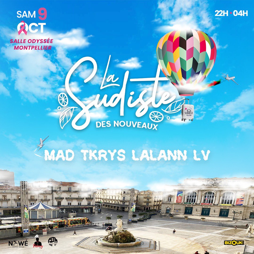 sunrise_fwi's tweet photo. 📚 Le Samedi 9 Octobre vient décompresser avec nous à la Sudiste des nouveaux de 22h à 4h. Un passage obligatoire. ✨

Aux commandes @Djmad_fwi pour la Martinique, @DjTkrys pour la Guadeloupe, @DjLalann97 pour la Guyane et LV pour la Réunion.

https://t.co/2gXPfjTDBp https://t.co/NxAqfEOZOZ