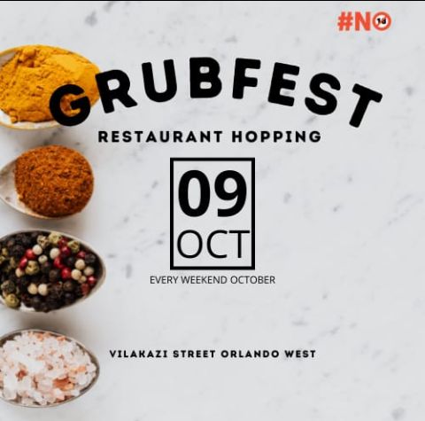 Last week was epic please join us this coming weekend for a food and music Experience. Grubfest club hopping...#grubfest# Vilakazistreet