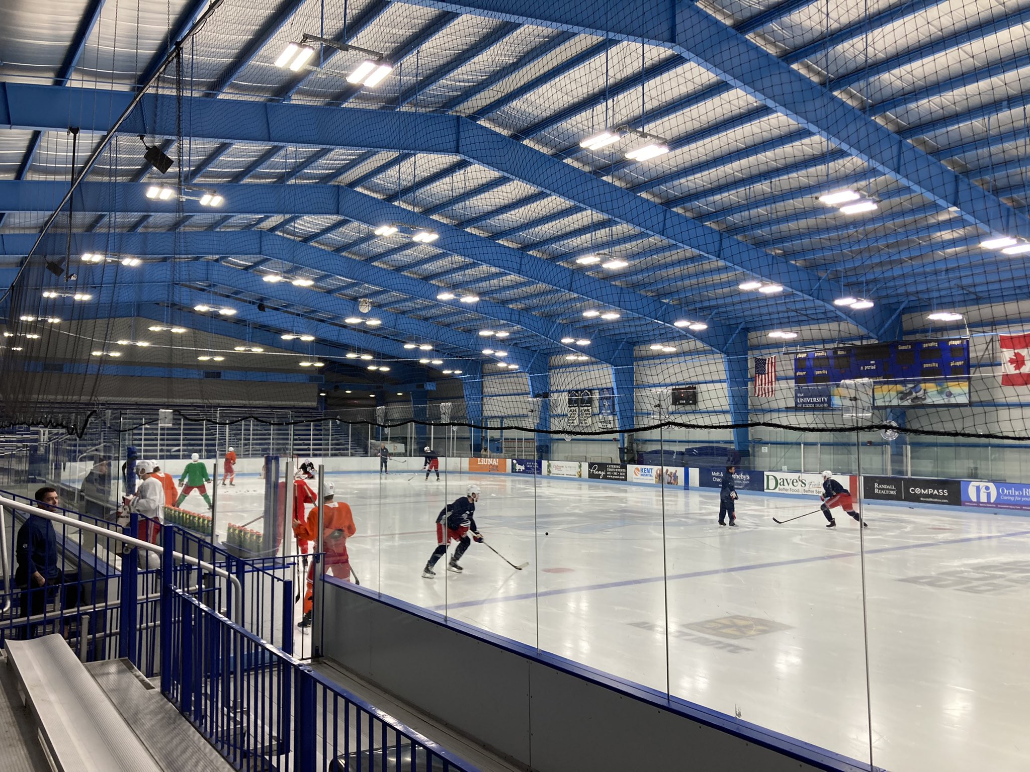 Vince Z. Mercogliano on Twitter: "Welcome to Boss Arena here on the campus of This will be the home of the #NYR the next two days. https://t.co/BrkE4RVo1R" / Twitter