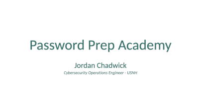 ET&amp;S will host free events to recognize Cybersecurity Awareness month. Register today and be entered to win prizes including an iPad mini. Open to @GraniteStateCol <a href="/KeeneState_/">Keene State College</a> <a href="/PlymouthState/">Plymouth State University</a> <a href="/UofNH/">University of New Hampshire</a>. First up: Tues. 10/5 from 10-11am. Details: ittraining.unh.edu/apps/ssr?actio…