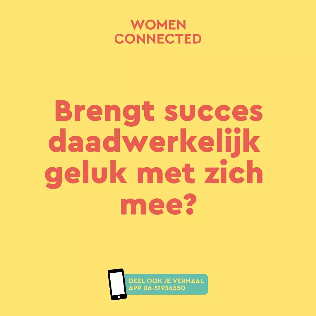 De komende periode gaat #womenconnected aan de slag met het thema #SUCCES. Hierin onderzoeken wij de betekenis en de vele gezichten omtrent succes. Heb jij een mooi succesverhaal? Laat het ons weten: kaat@womenconnected.nl of stuur ons een berichtje op 06 – 519 34 550 🌟💃🏻❤